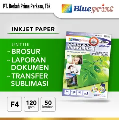 Kertas Inkjet  Inkjet Paper BLUEPRINT F4 120 gsm