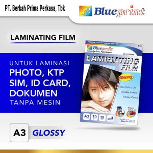 Kertas Laminating Kertas Laminating Film / Laminating Glossy Film Paper BLUEPRINT A3<br> 1 ~item/2021/10/23/laminating_film_glossy_a3