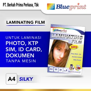 Kertas Laminating Kertas Laminating / Laminating Silky Photo Paper Film BLUEPRINT A4<br> 1 ~item/2021/10/23/laminating_film_silky_a4