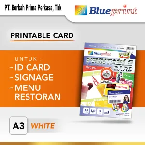 Kertas ID Card Kertas PVC ID Card BLUEPRINT Printable Card White Double Side 830 Micron - A3 1 ~item/2021/10/23/printeable_card_white_a3