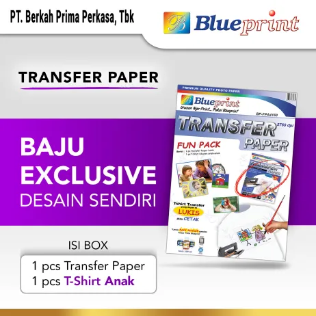 Kertas Transfer  Kertas Transfer  Transfer Paper Fun Pack TShirt Anak BLUEPRINT A4 ~item/2021/10/23/transfer paper fun pack anak