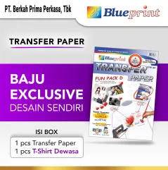 Kertas Transfer  Transfer Paper Fun Pack TShirt Dewasa BLUEPRINT