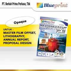 Kertas Film Transparan  Transparent Film  Opaque  BLUEPRINT A4