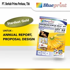 Kertas Film  Stardust Gold Printable Film BLUEPRINT A4