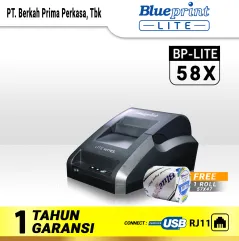 Printer Thermal POS BLUEPRINT Lite 58X Support USBRJ11 Tanpa BLUETOOTH