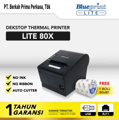 Printer Kasir Thermal BLUEPRINT Lite80X USB  RJ11 Setara Epson TM82