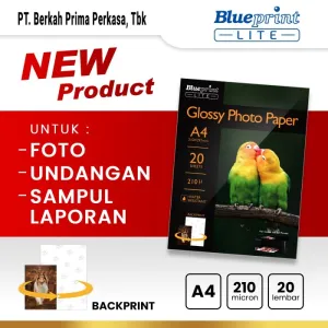 Kertas Foto Kertas Foto Glossy Photo Paper BLUEPRINT Lite A4 10R 210 Micron - B 1 ~item/2023/5/9/whatsapp_image_2023_05_09_at_14_44_41_1